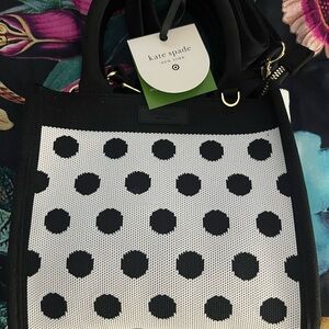 Kate Spade Black and White Dot Tote